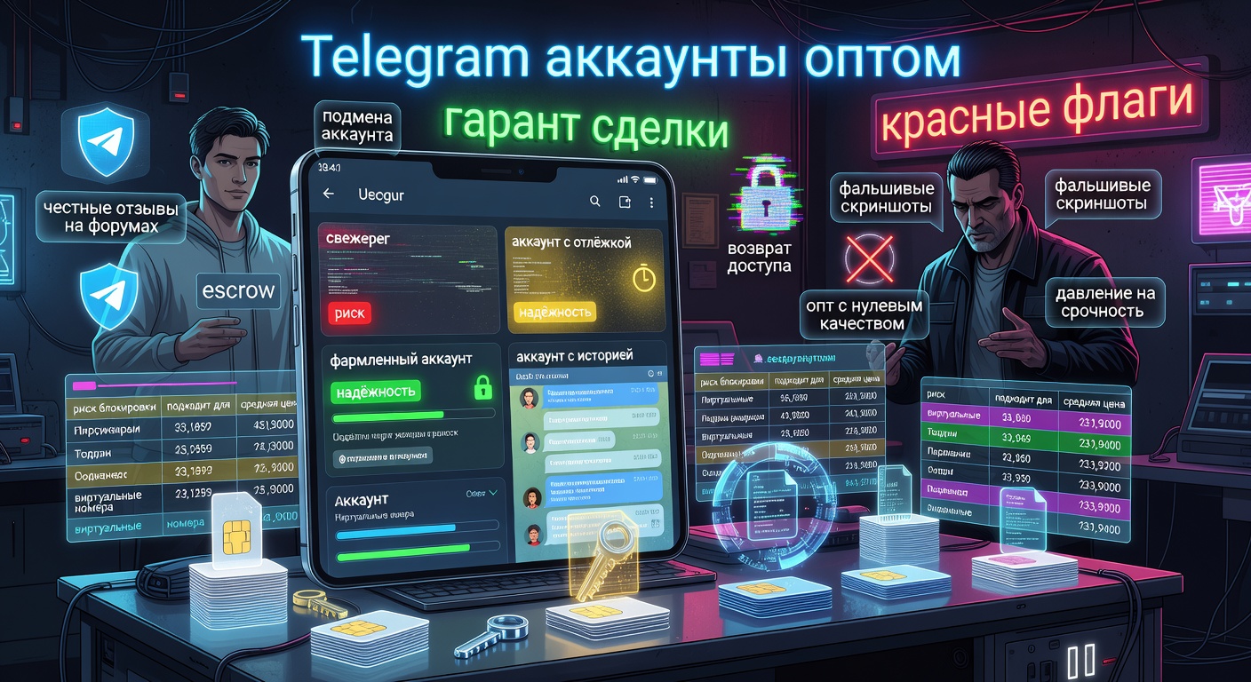 Купить телеграм аккаунты: как выбрать надёжного продавца и не потерять деньги