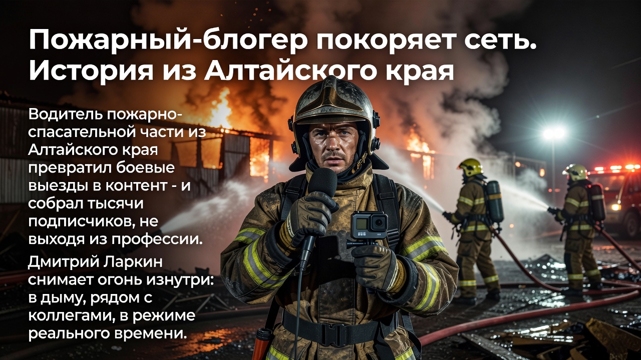 Пожарный-блогер покоряет сеть. История из Алтайского края